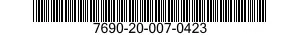 7690-20-007-0423 LABEL 7690200070423 200070423