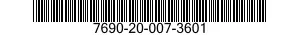 7690-20-007-3601 LABEL 7690200073601 200073601