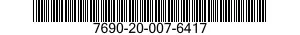 7690-20-007-6417 LABEL 7690200076417 200076417