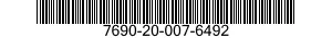 7690-20-007-6492 LABEL 7690200076492 200076492