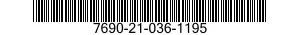 7690-21-036-1195  7690210361195 210361195