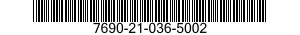 7690-21-036-5002 LABEL 7690210365002 210365002