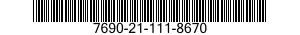 7690-21-111-8670  7690211118670 211118670