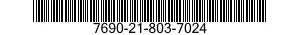 7690-21-803-7024  7690218037024 218037024