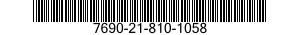7690-21-810-1058  7690218101058 218101058