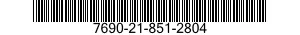 7690-21-851-2804  7690218512804 218512804