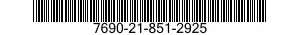 7690-21-851-2925  7690218512925 218512925