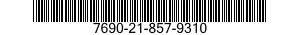 7690-21-857-9310  7690218579310 218579310