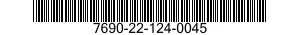 7690-22-124-0045 PLATE,IDENTIFICATION 7690221240045 221240045