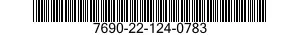 7690-22-124-0783 LABEL 7690221240783 221240783