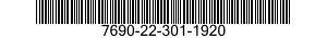 7690-22-301-1920  7690223011920 223011920