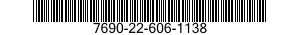 7690-22-606-1138 MARKING TUBE CASSET 7690226061138 226061138