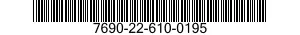 7690-22-610-0195 LABEL 7690226100195 226100195