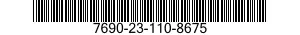 7690-23-110-8675 LABEL 7690231108675 231108675