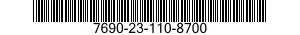 7690-23-110-8700 LABEL 7690231108700 231108700