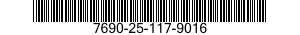 7690-25-117-9016 CARD SET,INSTRUCTION 7690251179016 251179016