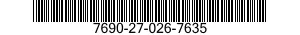 7690-27-026-7635 LABEL 7690270267635 270267635