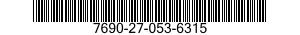 7690-27-053-6315 LABEL 7690270536315 270536315