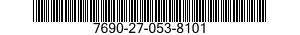 7690-27-053-8101 LABEL 7690270538101 270538101