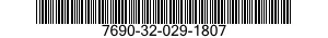 7690-32-029-1807 LABEL 7690320291807 320291807