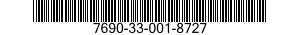 7690-33-001-8727 LABEL 7690330018727 330018727