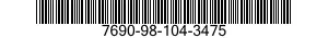 7690-98-104-3475 MARKER,IDENTIFICATION 7690981043475 981043475