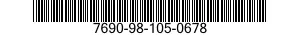 7690-98-105-0678 MARKER,IDENTIFICATION 7690981050678 981050678
