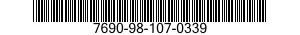 7690-98-107-0339 MARKER SET,IDENTIFICATION 7690981070339 981070339