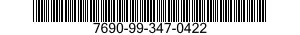 7690-99-347-0422 LABEL 7690993470422 993470422