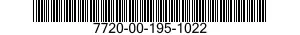 7720-00-195-1022  7720001951022 001951022