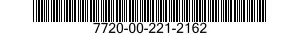 7720-00-221-2162  7720002212162 002212162