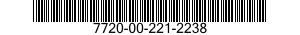 7720-00-221-2238  7720002212238 002212238