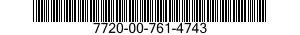 7720-00-761-4743  7720007614743 007614743