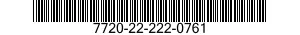 7720-22-222-0761  7720222220761 222220761