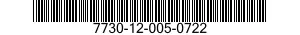 7730-12-005-0722  7730120050722 120050722