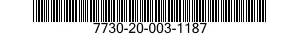 7730-20-003-1187 TELEVISION SET 7730200031187 200031187