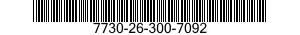 7730-26-300-7092 RECEIVER,TELEVISION 7730263007092 263007092