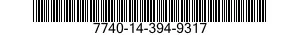 7740-14-394-9317 RECORD SET,TAPE 7740143949317 143949317