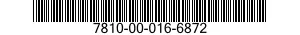 7810-00-016-6872  7810000166872 000166872