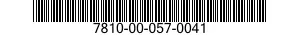 7810-00-057-0041  7810000570041 000570041