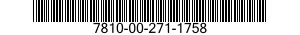 7810-00-271-1758 BOXING KIT 7810002711758 002711758