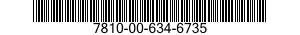 7810-00-634-6735  7810006346735 006346735