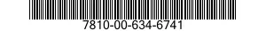 7810-00-634-6741  7810006346741 006346741