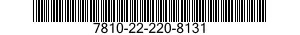 7810-22-220-8131  7810222208131 222208131