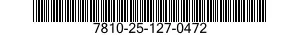 7810-25-127-0472 STARTNUMMER 7810251270472 251270472