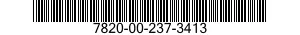 7820-00-237-3413  7820002373413 002373413