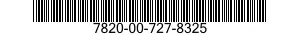7820-00-727-8325  7820007278325 007278325