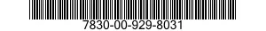 7830-00-929-8031  7830009298031 009298031
