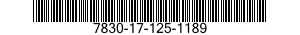 7830-17-125-1189 EXERCISE MACHINE,GYMNASTIC 7830171251189 171251189