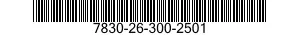 7830-26-300-2501 RUBBER SADDLE 7830263002501 263002501